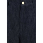 Brunello Cucinelli Blue Cotton Casual Pants