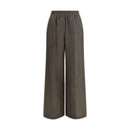 Brunello Cucinelli Brown Linen Casual Pants