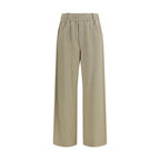 Brunello Cucinelli Beige Cotton Casual Pants