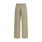 Brunello Cucinelli Beige Cotton Casual Pants
