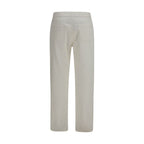 The Row White Cotton Straight-Leg Jeans
