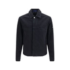 Stone Island Black Cotton Biker Jacket