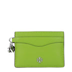 Tory Burch Green Leather Cardholder