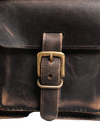Dolce & Gabbana Black Leather Shoulder Satchel Briefcase Men Borse Bag