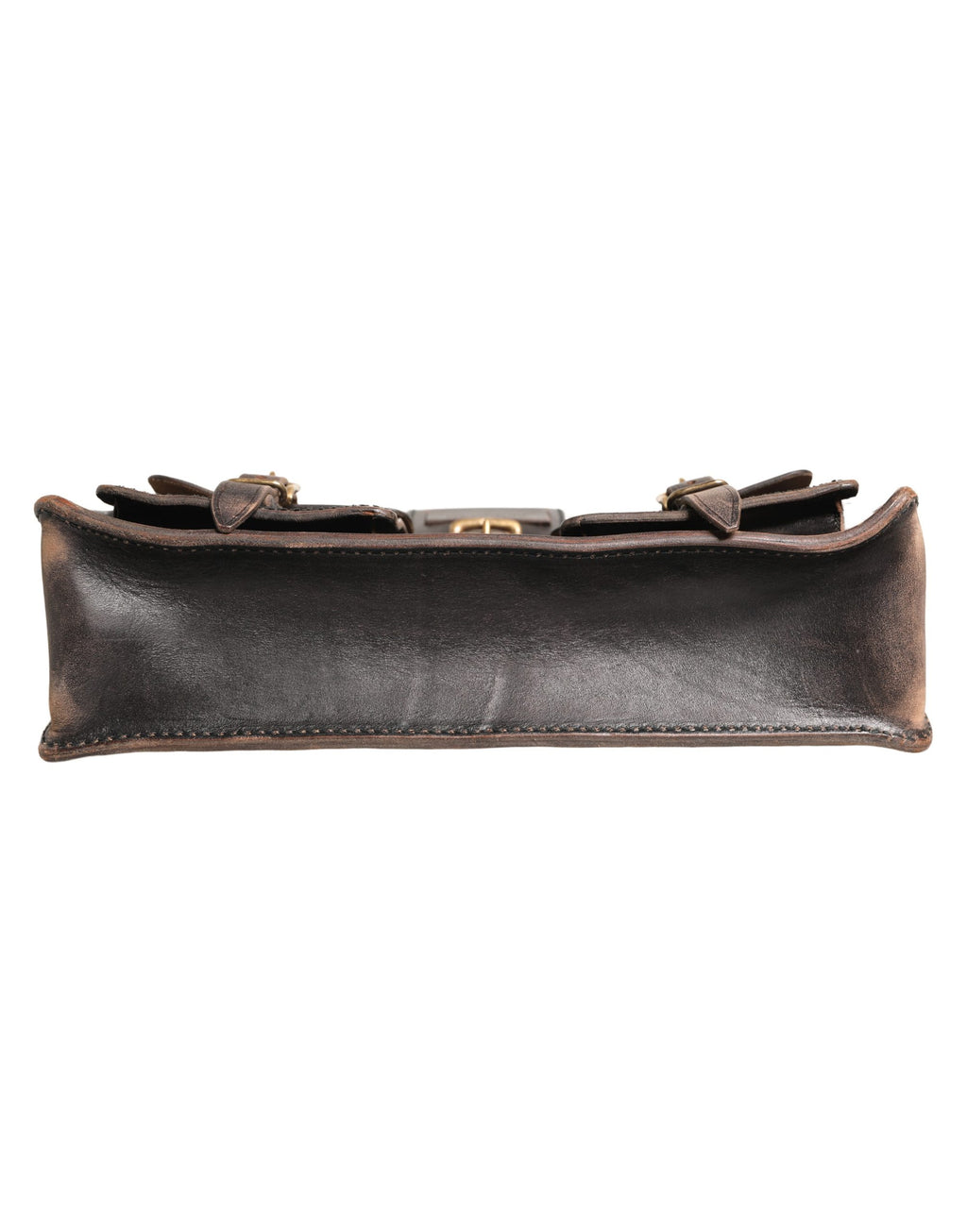 Dolce & Gabbana Black Leather Shoulder Satchel Briefcase Men Borse Bag