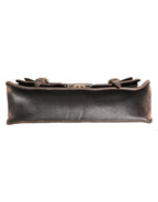Dolce & Gabbana Black Leather Shoulder Satchel Briefcase Men Borse Bag