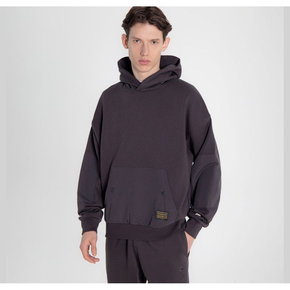 Champion Black Cotton Sweatshirt