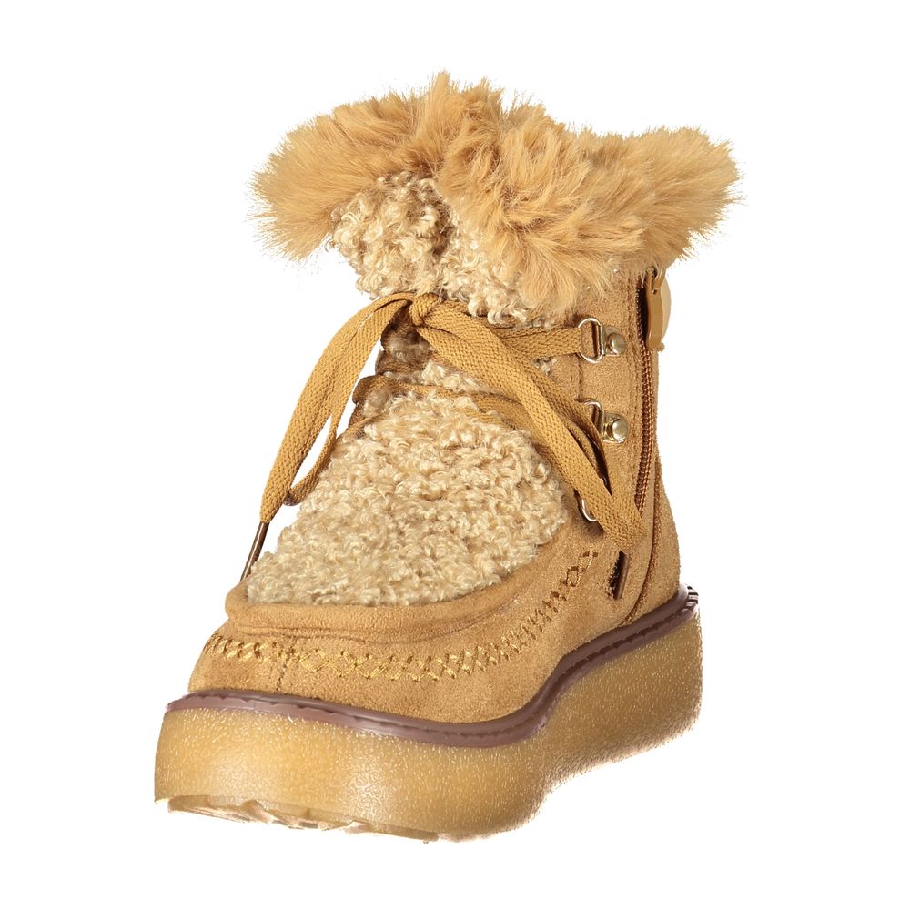 Laura Biagiotti Brown Polyurethane Women Boot