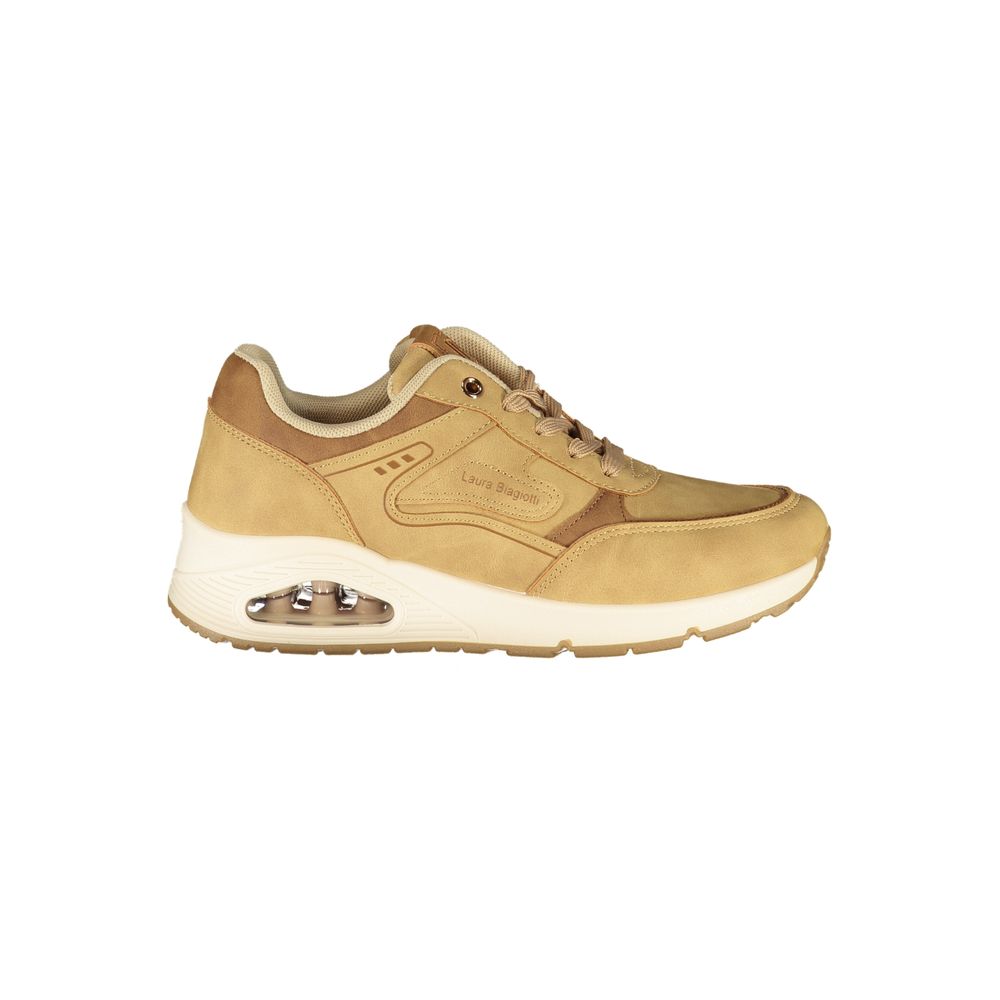 Laura Biagiotti Beige Polyurethane Women's Sneaker