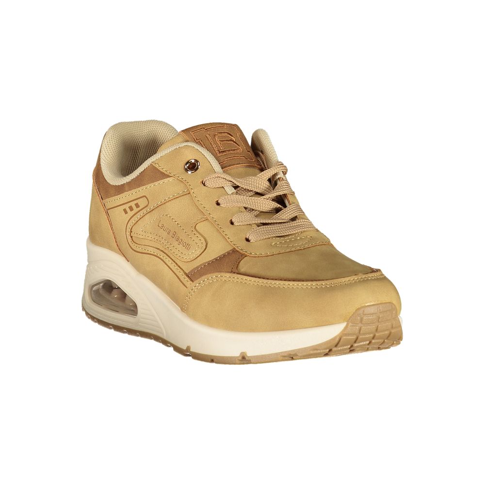 Laura Biagiotti Beige Polyurethane Women's Sneaker