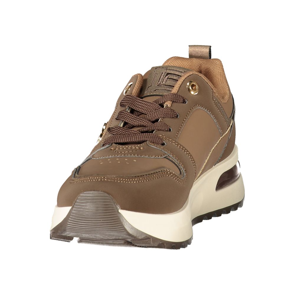 Laura Biagiotti Brown Polyurethane Womens Sneaker