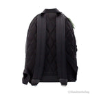 Burberry Abbeydale Branded Stamp Black Nylon Backpack Shoulder Bookbag