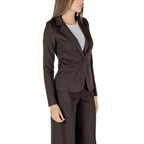ICHI Brown Polyester Blazer