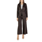 ICHI Brown Polyester Blazer