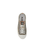Burberry Brown Synthetic Low Top Sneakers