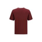 Brunello Cucinelli Bordeaux Cotton T-Shirt