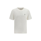 Brunello Cucinelli White Cotton T-Shirt