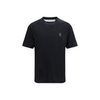 Brunello Cucinelli Black Cotton T-Shirt