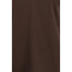Brunello Cucinelli Brown Silk Sleeveles T-Shirt