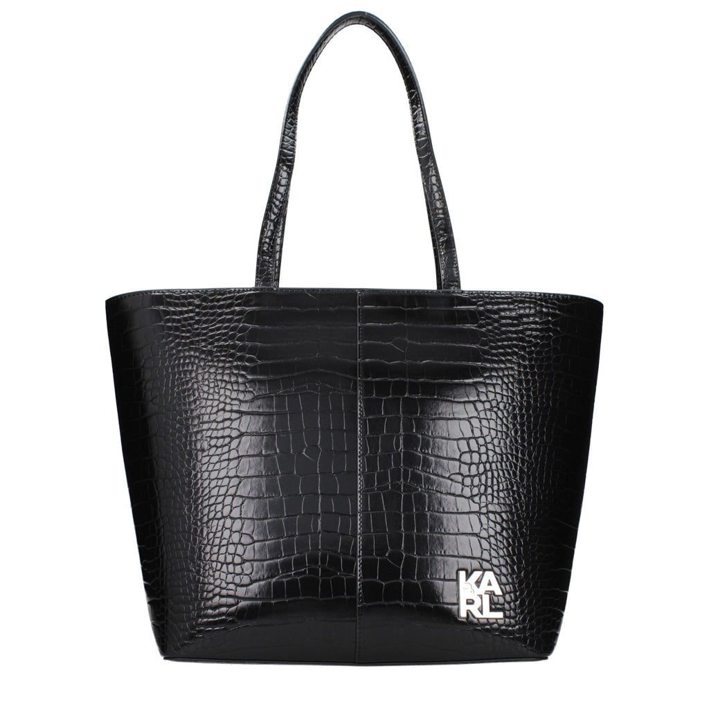 Karl Lagerfeld Black Polyethylene Shoulder Bag