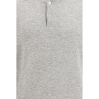 Brunello Cucinelli Gray Cashmere Polo Shirt