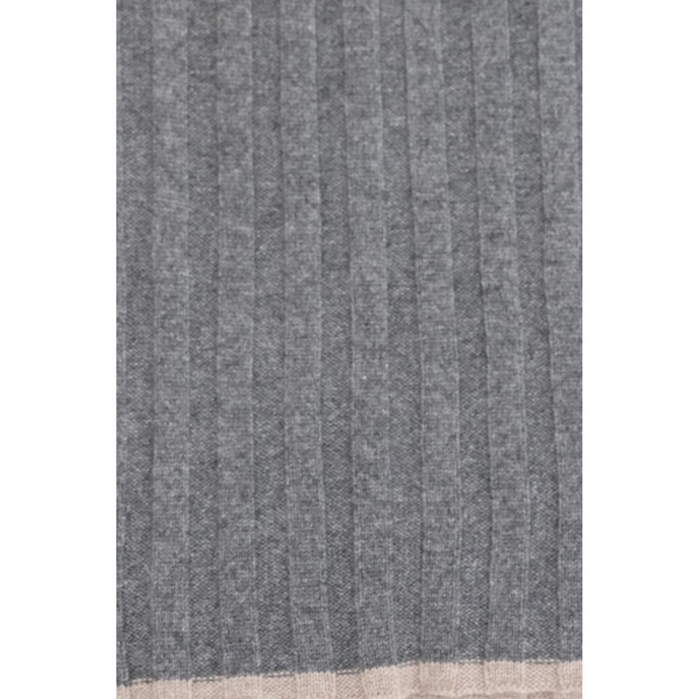 Brunello Cucinelli Gray Cashmere Scarf