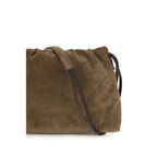 Brunello Cucinelli Brown Calf Leather Bos Taurus Clutch Bag