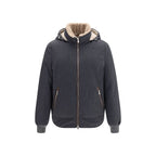 Brunello Cucinelli Gray Wool Oves Aries Shell Jacket