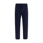 Brunello Cucinelli Blue Cotton Athletic Pants