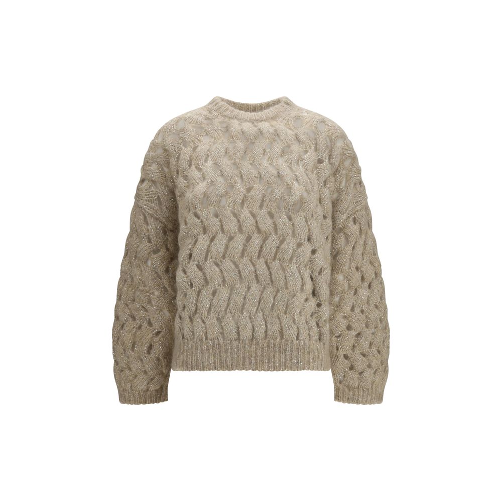 Brunello Cucinelli Beige Mohair Sweatshirt