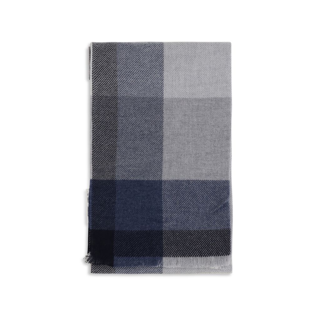 Brunello Cucinelli Gray Wool Oves Aries Scarf