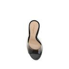 Gianvito Rossi Black Polyurethane Sandals