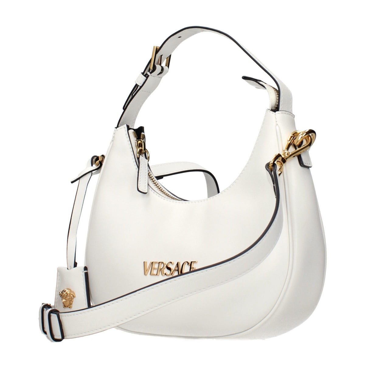 Versace White Leather Handbag