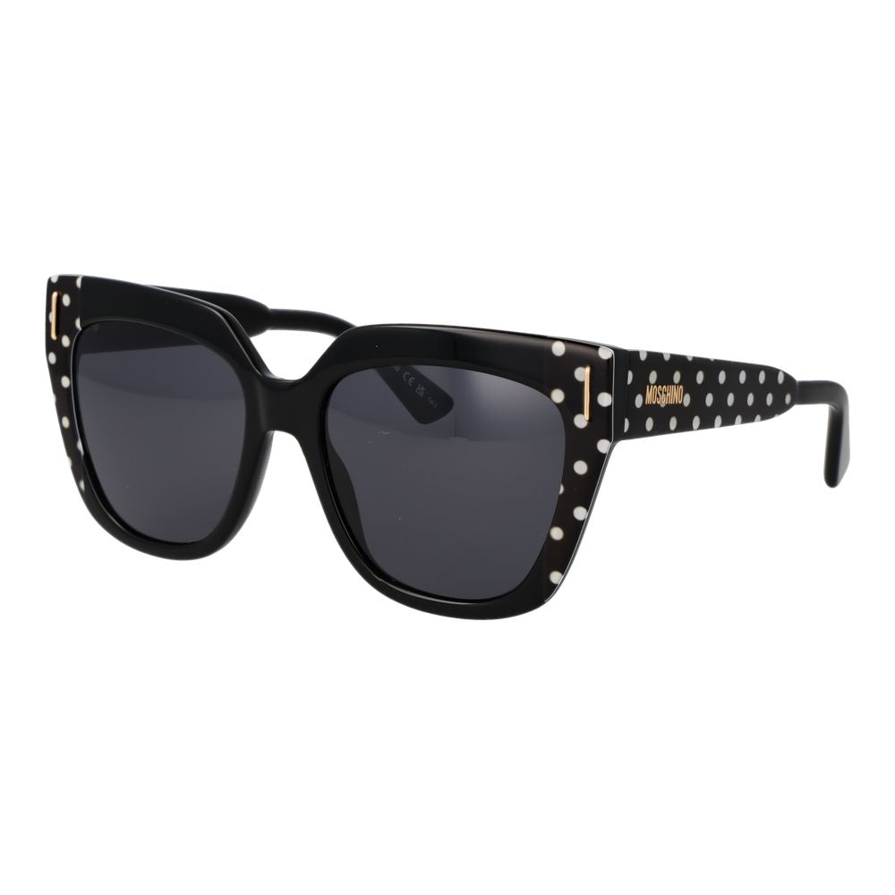Moschino Black Acetate Sunglasses