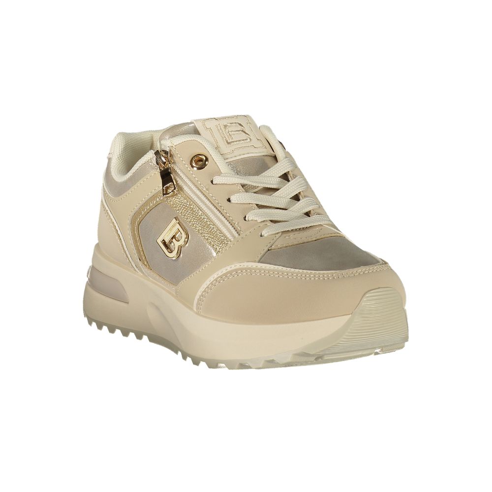 Laura Biagiotti Beige Polyurethane Womens Sneaker