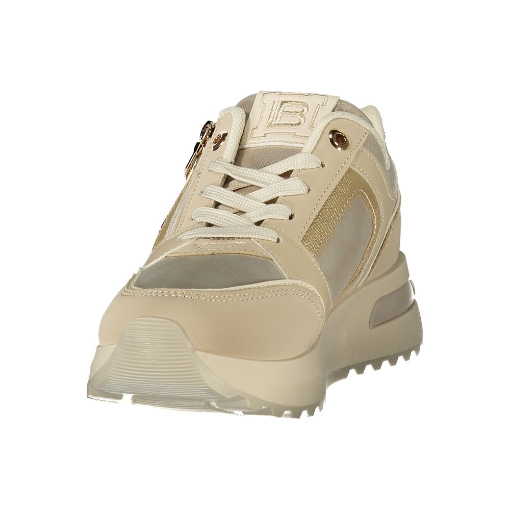 Laura Biagiotti Beige Polyurethane Womens Sneaker