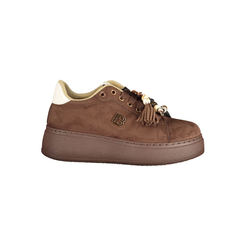 Laura Biagiotti Brown Polyurethane Women's Sneaker