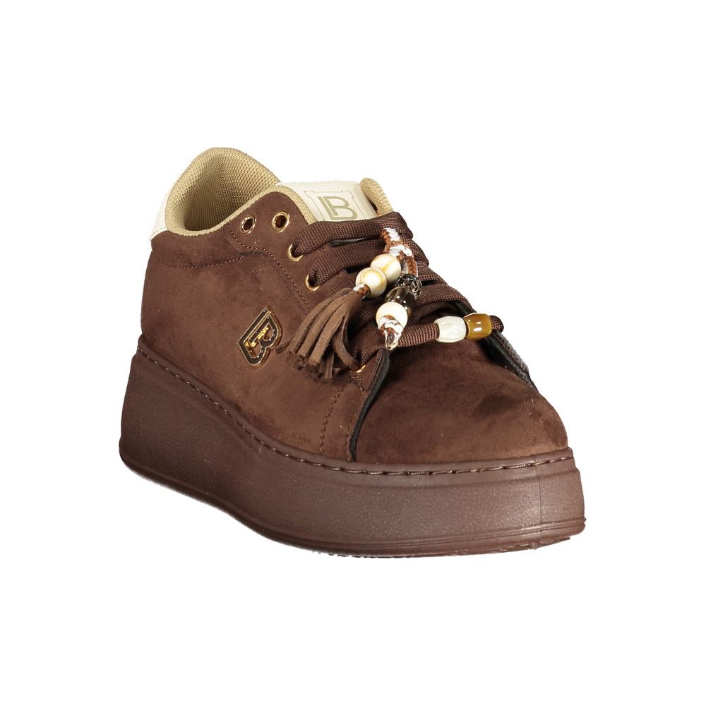 Laura Biagiotti Brown Polyurethane Women's Sneaker
