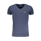 Aeronautica Militare Blue Cotton Men's T-Shirt