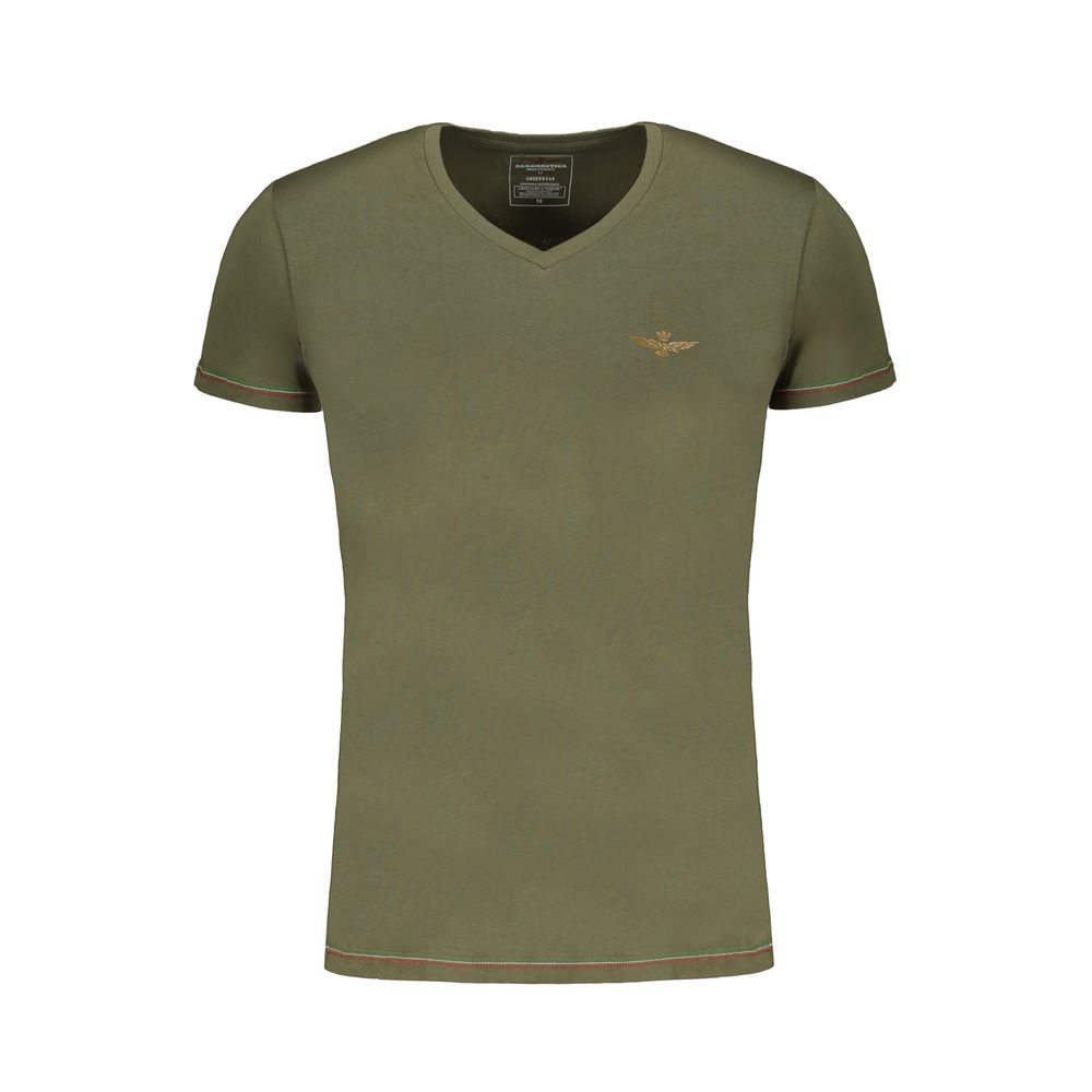 Aeronautica Militare Verde Cotton Men's T-Shirt