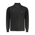 Norway 1963 Black Wool Men Cardigan