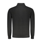 Norway 1963 Black Wool Men Cardigan