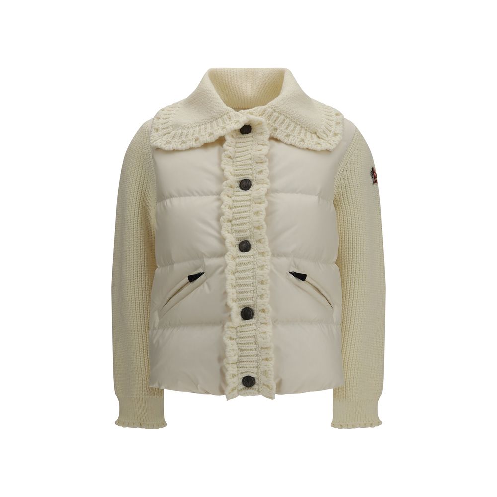 Moncler Grenoble Beige Wool Oves Aries Cardigan