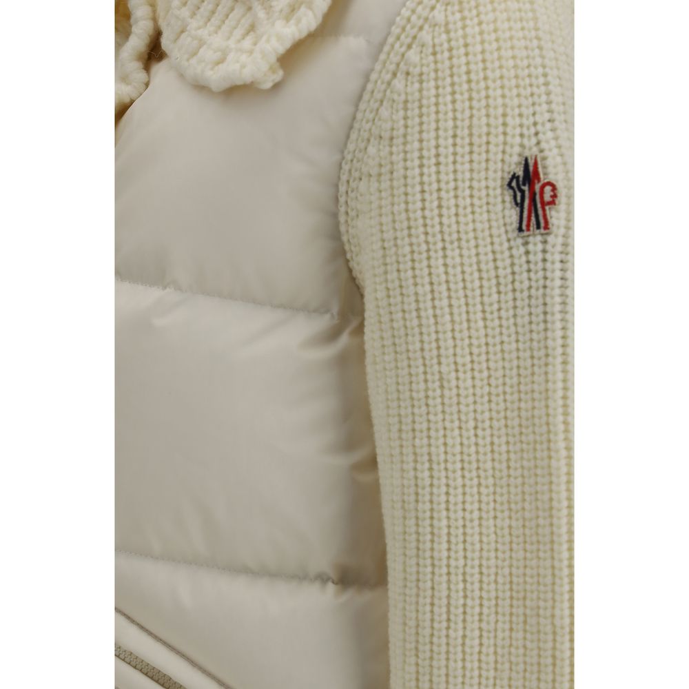 Moncler Grenoble Beige Wool Oves Aries Cardigan