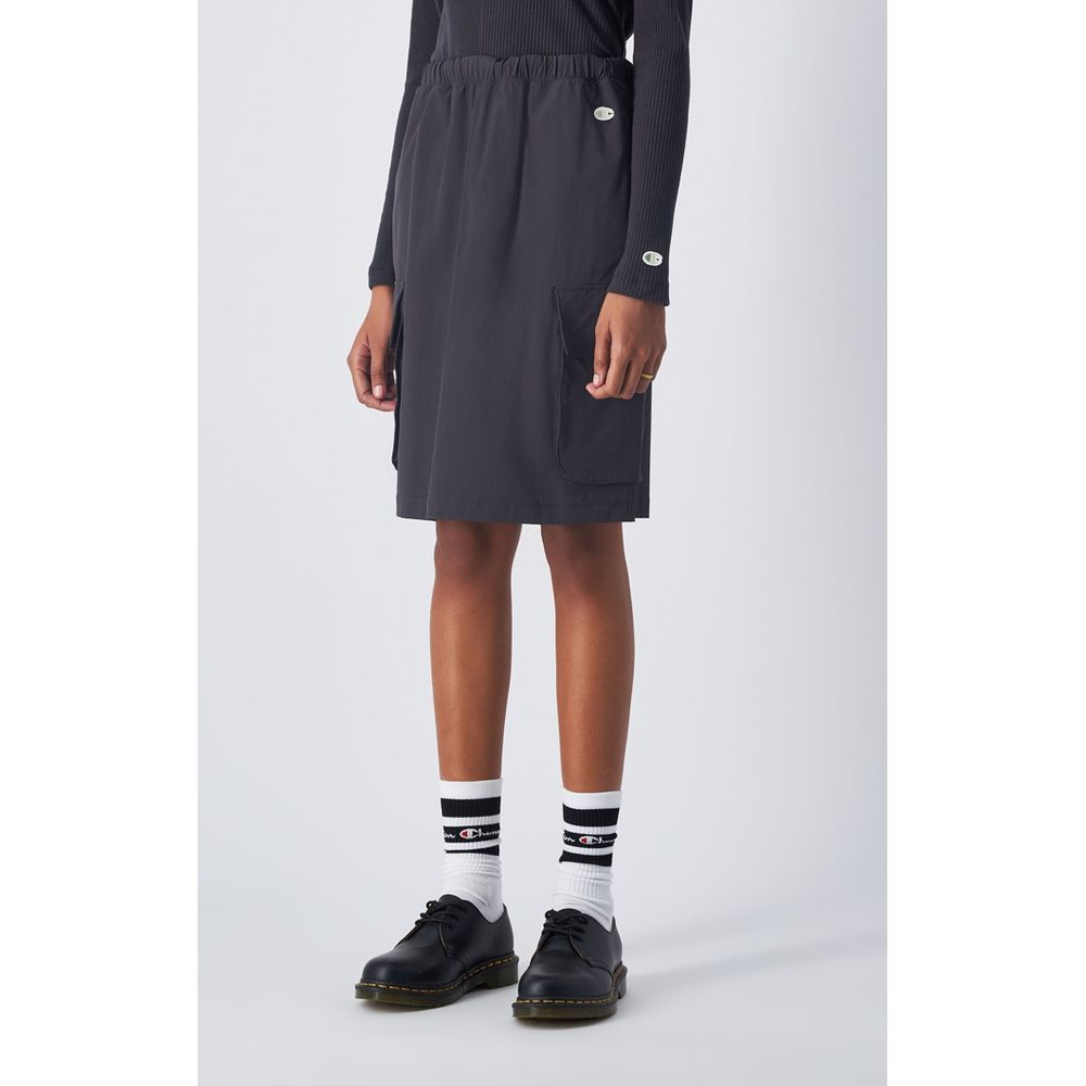 Champion Black Polyamide Midi Skirt