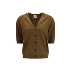 Khaite Brown Wool Oves Aries Cardigan