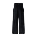 Darkpark Black Viscose Casual Pants