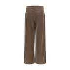 The Row Brown Cotton Casual Pants