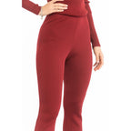 Patrizia Pepe Red Viscose Casual Pants