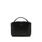 Prada Black Calf Leather Bos Taurus Shoulder Bag